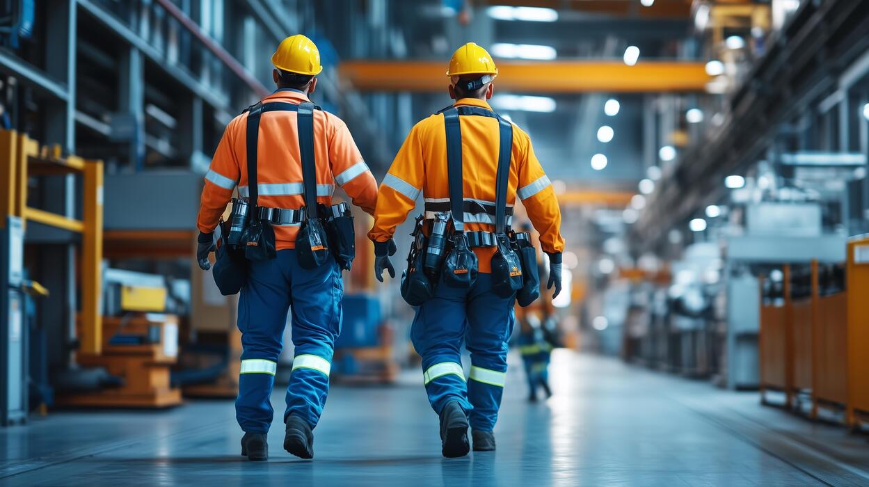 Capacitación y trabajo en un entorno industrial